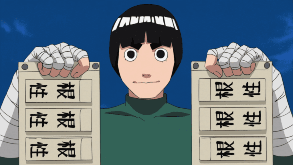 Top 10 Most Iconic Moments In Naruto - Rock Lee Drops His Weights